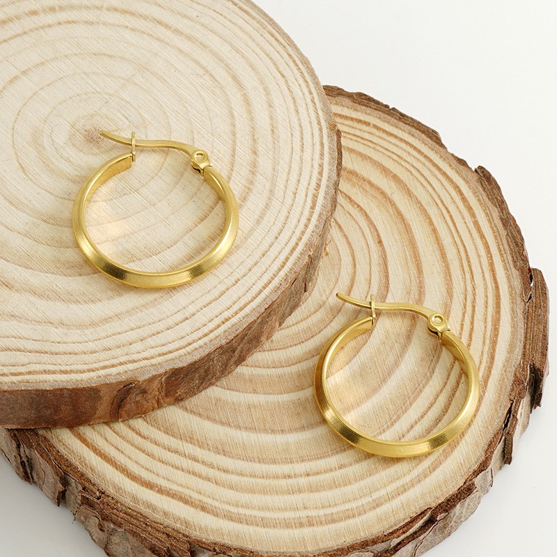 18k Gold Plated Ear Hoop(图1)