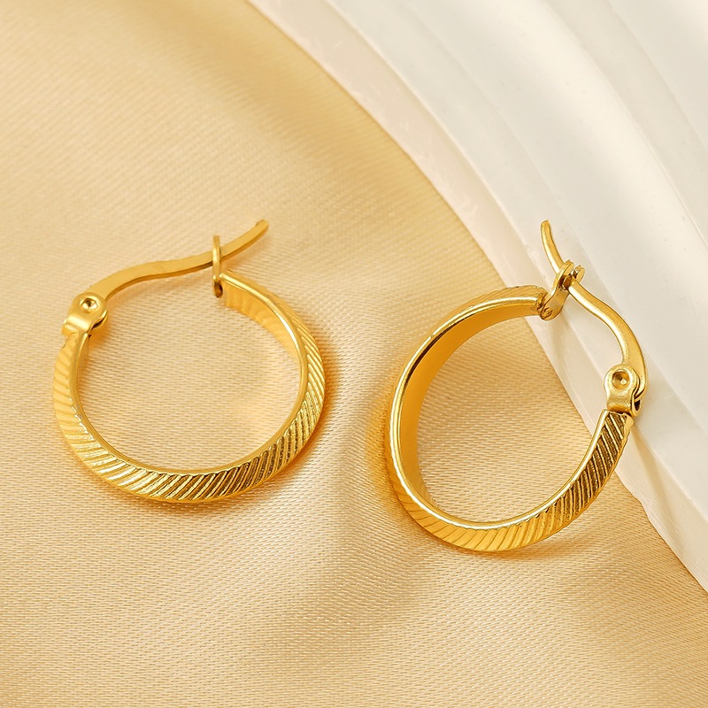 18k Gold Plated Ear Hoop(图1)