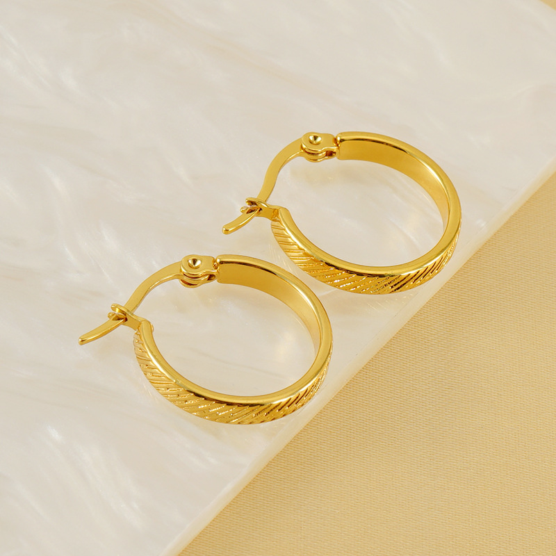 18k Gold Plated Ear Hoop(图1)