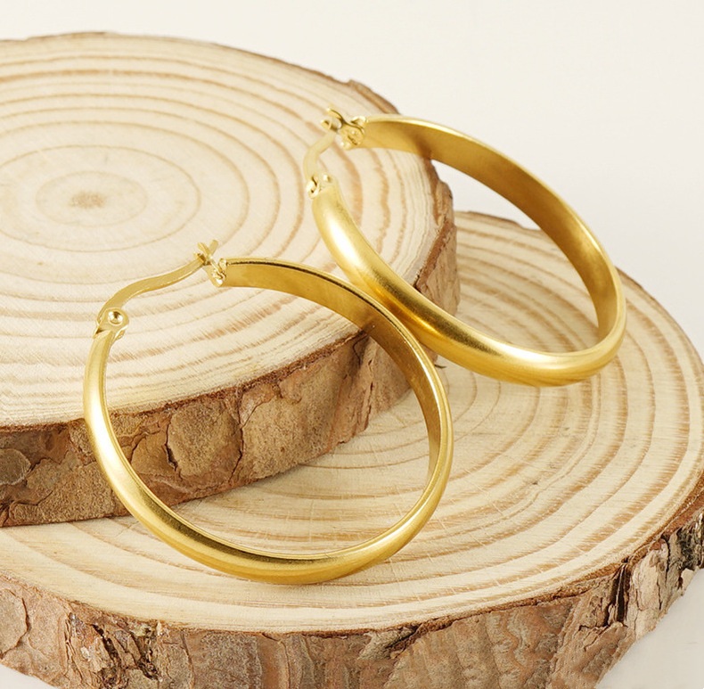 18k Gold Plated Ear Hoop(图1)