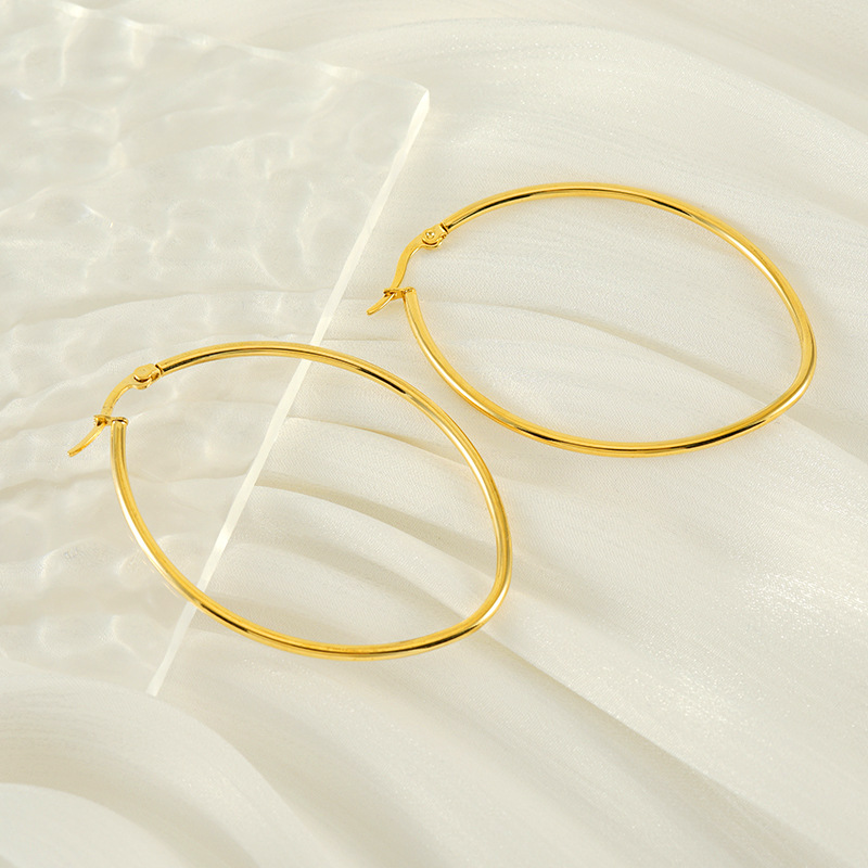 18k Gold Plated Ear Hoop(图1)