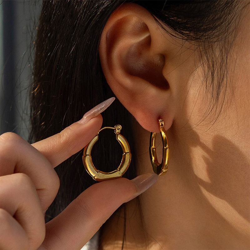 18k Gold Plated Ear Hoop(图1)