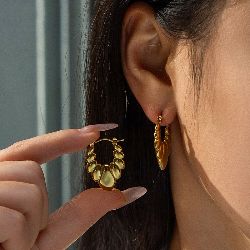 18k Gold Plated Ear Hoop(图1)