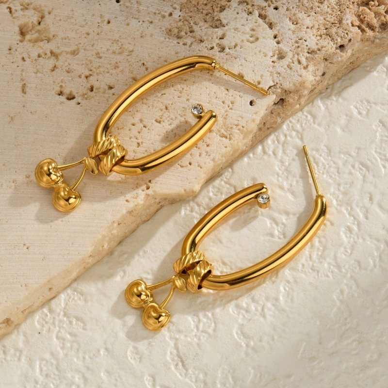 18k Gold Plated Statement Earring(图1)