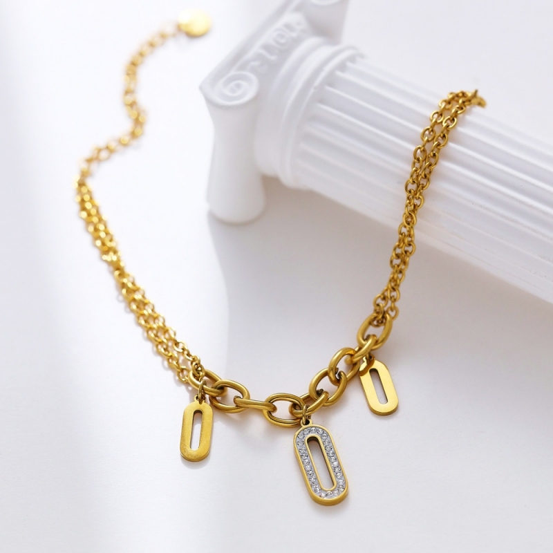 18k Gold Plated Steel Bracelet(图1)