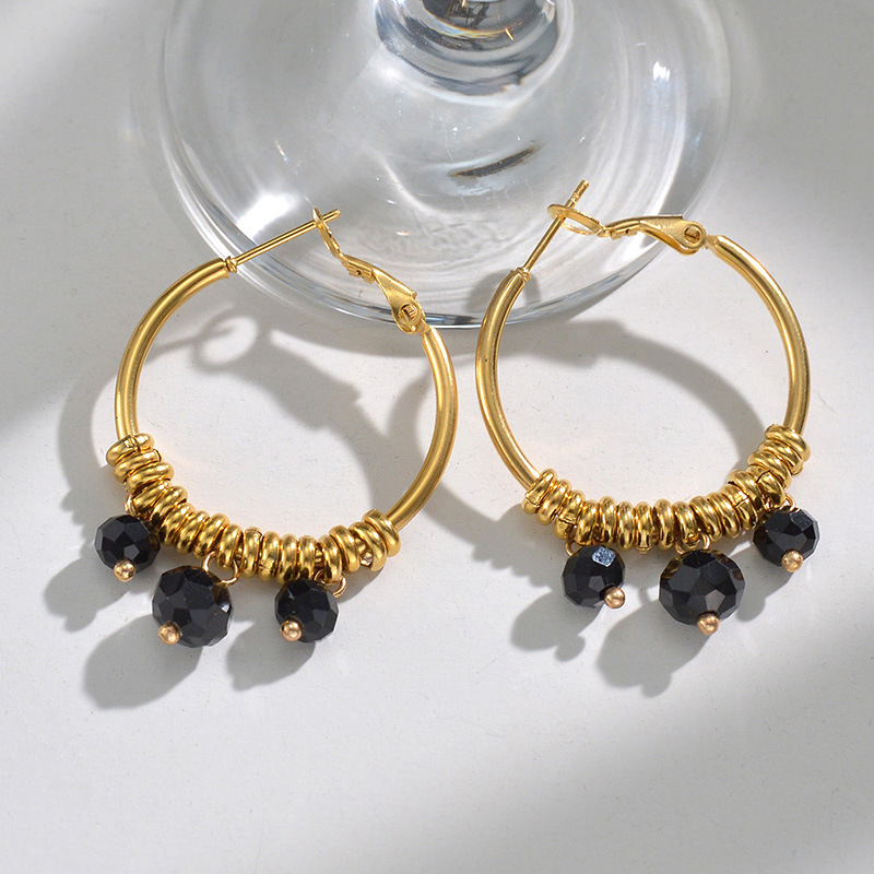 Earring Hoop with Crystal(图1)