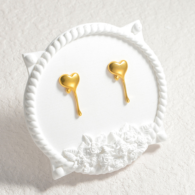 Heart-top Ear Stud(图1)