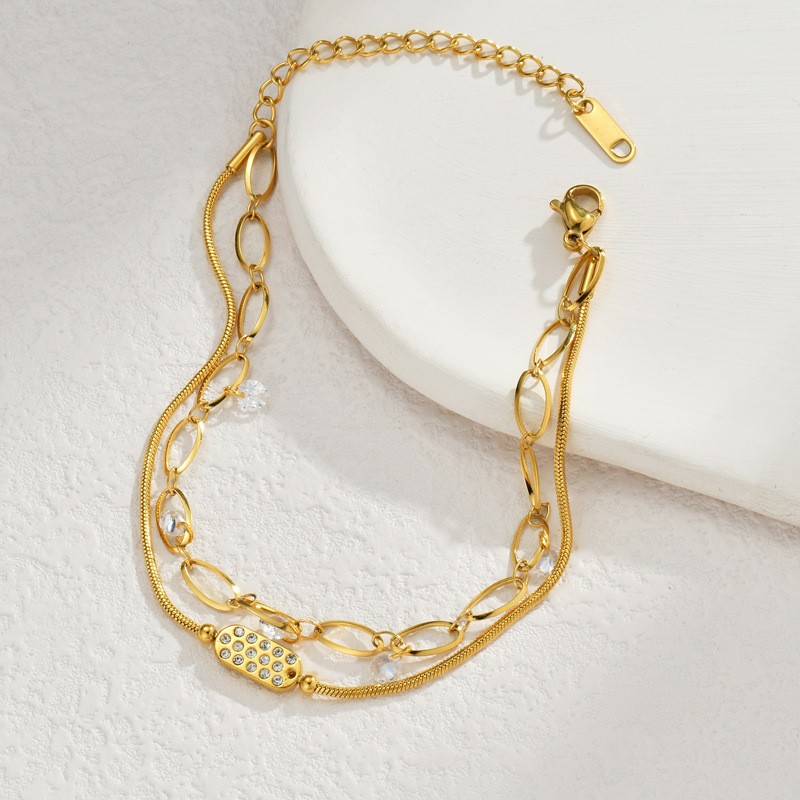 18k Gold Plated Bracelet(图1)