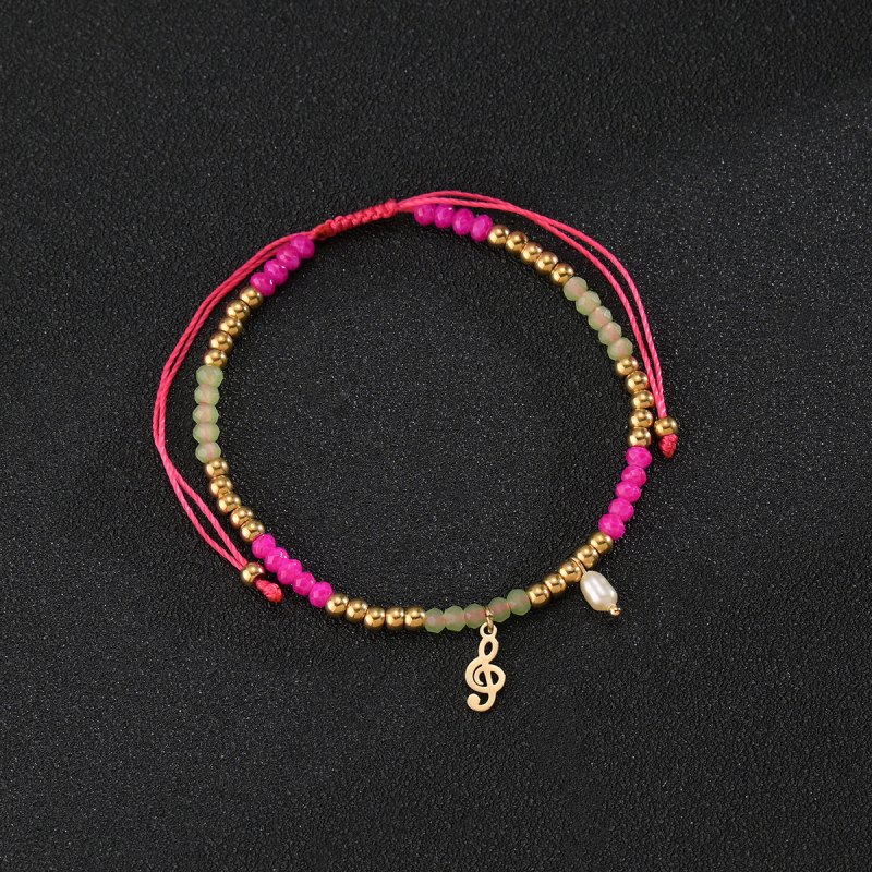 Rope Bracelet with Musical Note(图1)