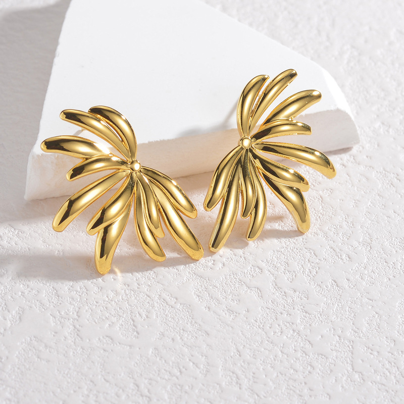 18k Gold Plated Statement Earring(图1)