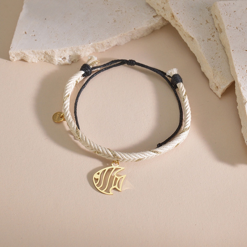 Rope Bracelet with Fish(图1)