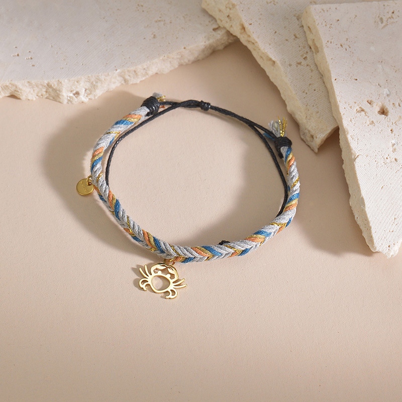 Rope Bracelet with Crab(图1)