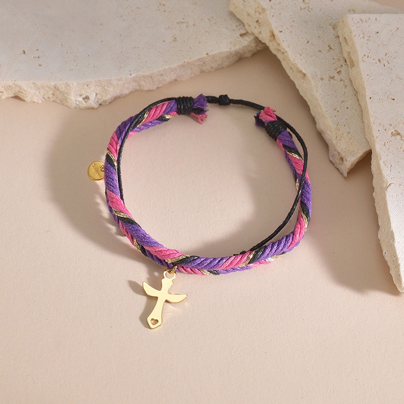 Rope Bracelet with Cross(图1)