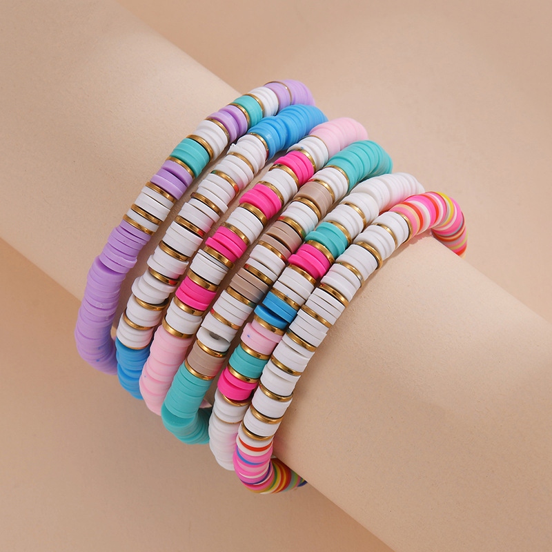 Elastic Bracelet with Polymer Clays(图1)