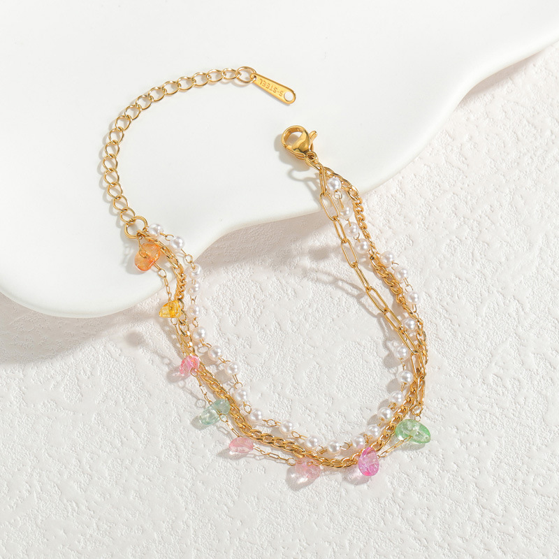 Bracelet with Stones and Pearls(图1)