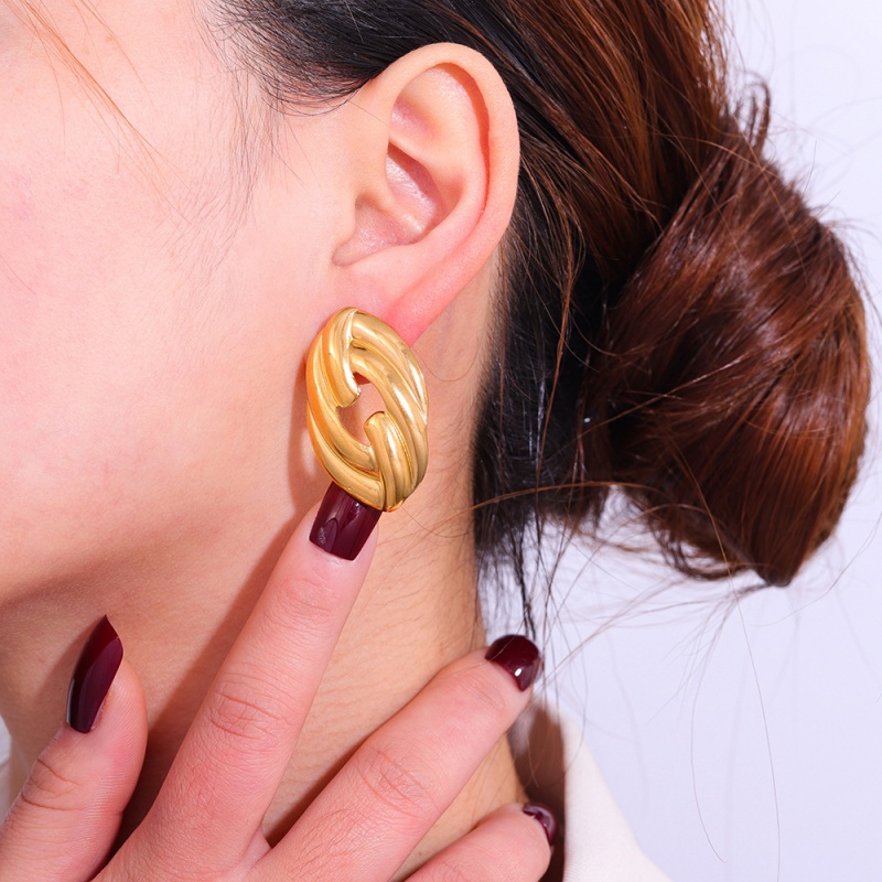 18k Gold Plated Ear Drop(图1)