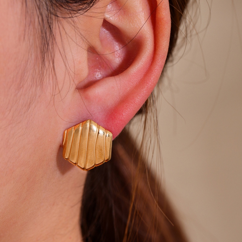 18k Gold Plated Statement Earring(图1)