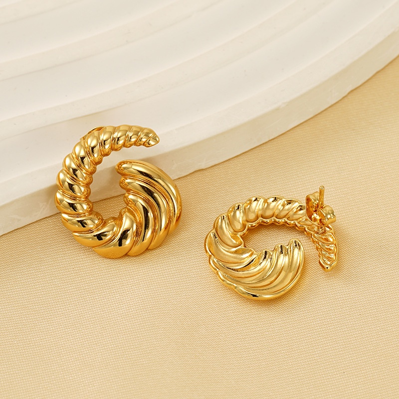 18k Gold Plated Statement Earring(图1)