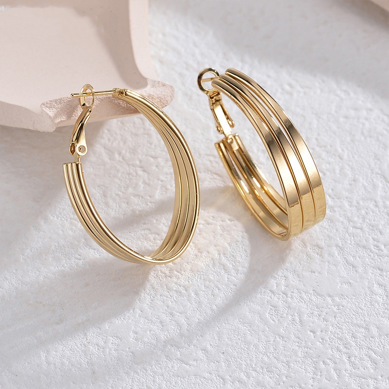 18k Gold Plated Earring Hoop(图1)