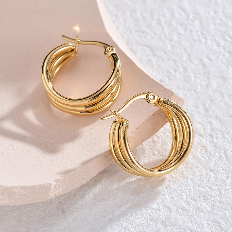 18k Gold Plated Ear Hoop(图1)