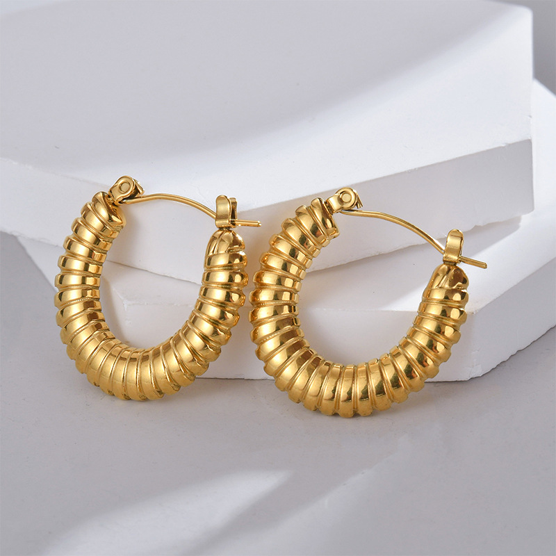 18k Gold Plated Ear Hoop(图1)