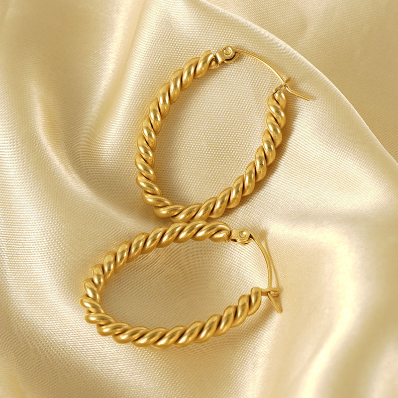 18k Gold Plated Ear Hoop(图1)