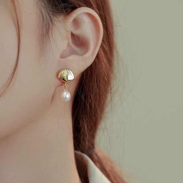 Earring Drop with Pearl(图1)