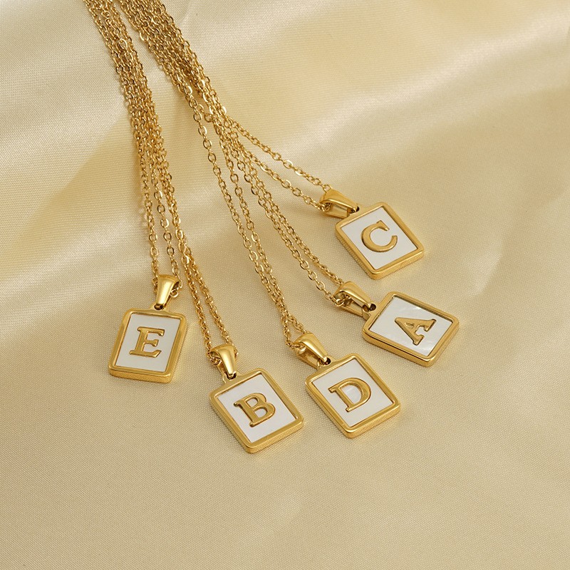 Alphabet Necklace with Shell(图1)