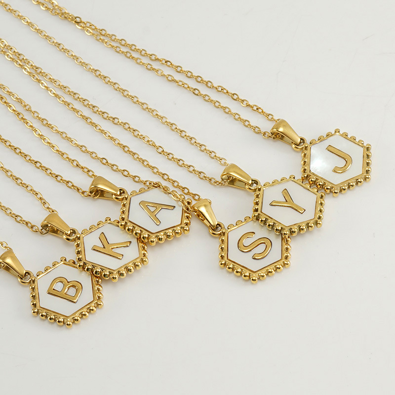 Alphabet Necklace with Shell(图1)