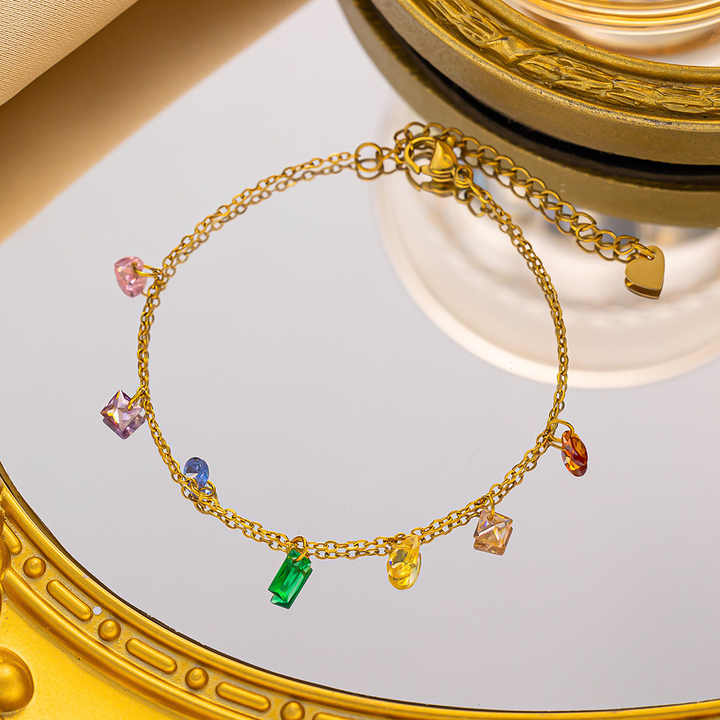 Chic Bracelet with Zircon(图1)