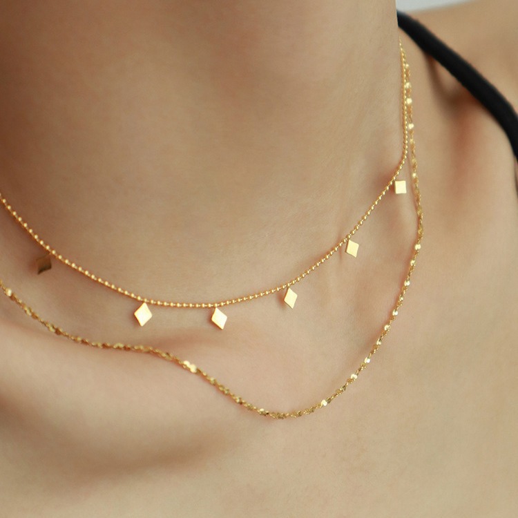 18k Gold Plated Necklace(图1)