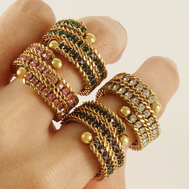 Multi-layer Ring with Zircon(图1)