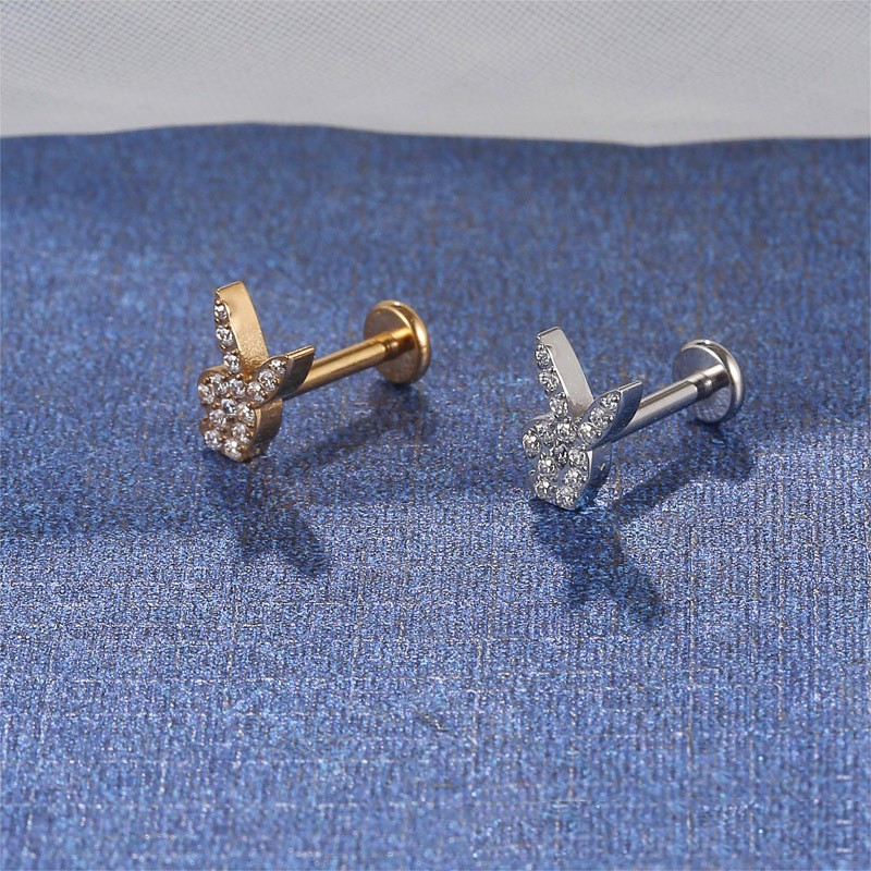 Rabbit Top Lip and Ear Stud(图1)