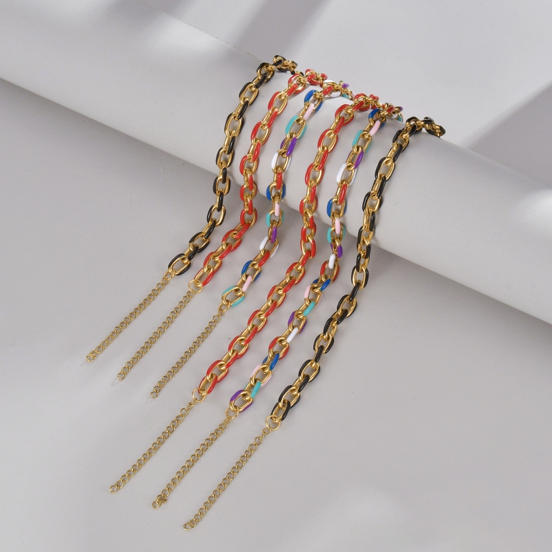 Necklace Chain with Colorful Enamel(图1)