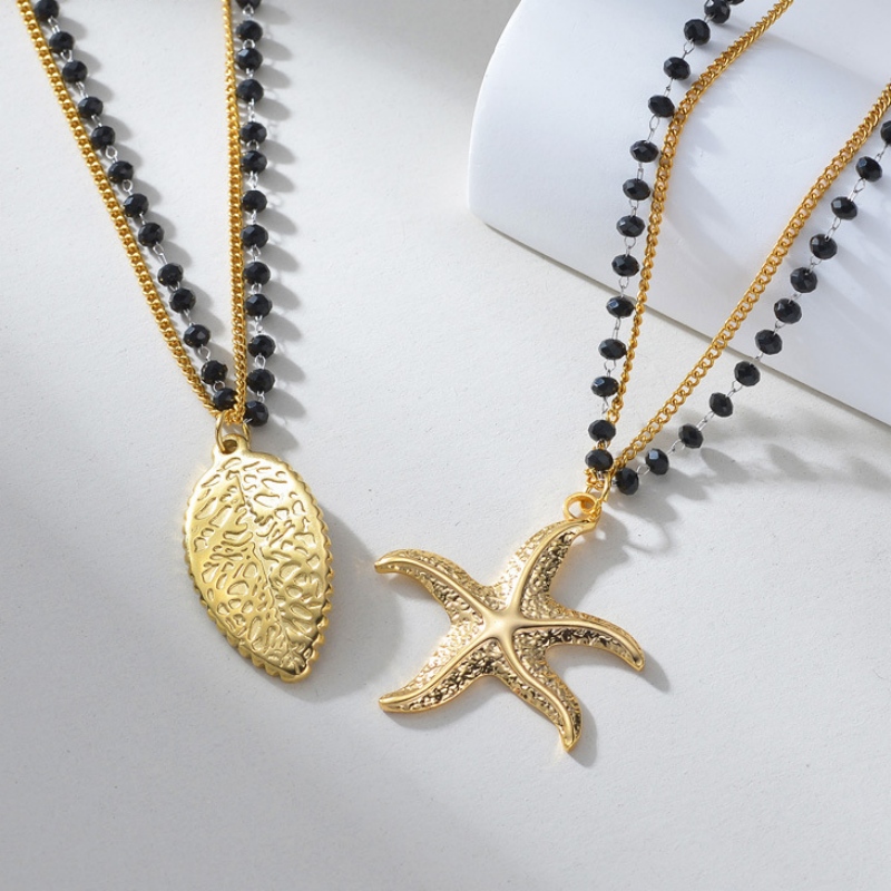 Layered Necklace with Starfish(图1)