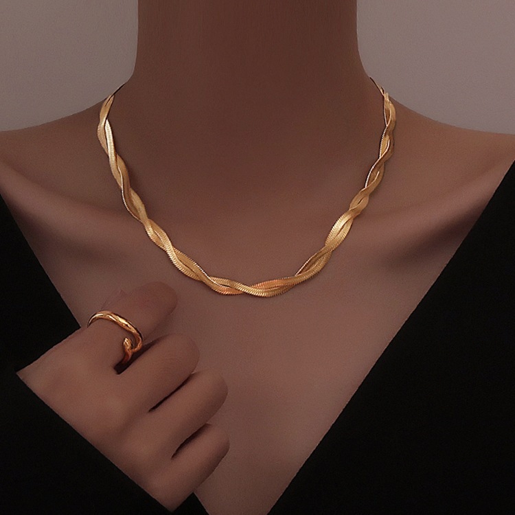 18k Gold Plated Necklace(图1)