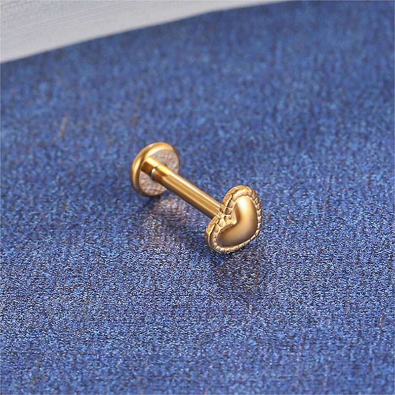 Heart-top Ear and Lip Stud(图1)