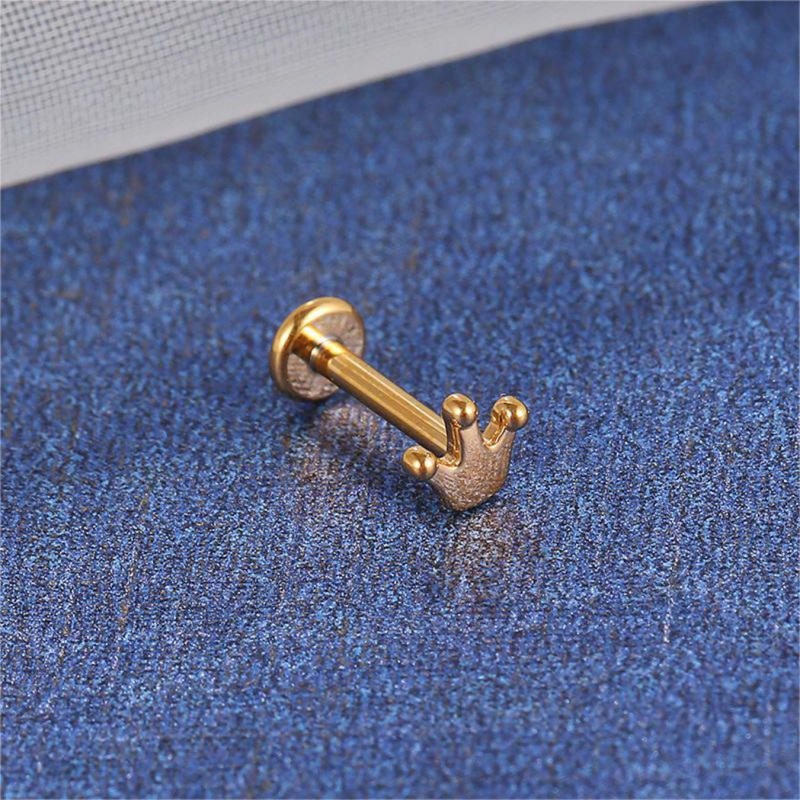 Crown-top Ear and Lip Stud(图1)