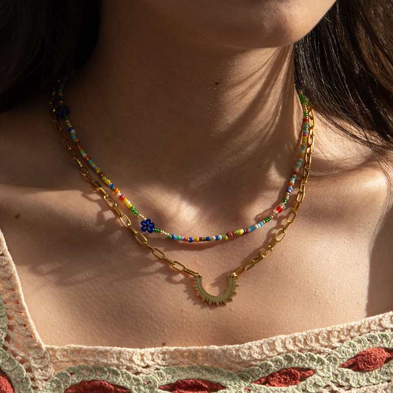 Boho Style Layered Necklace(图1)