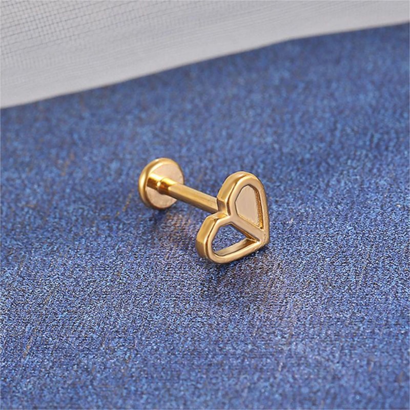 Heart-top Ear and Lip Stud(图1)