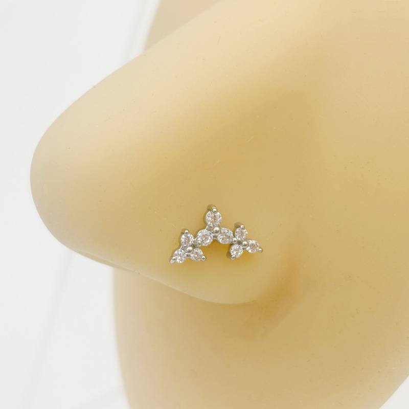 Flower Top Ear and Lip Stud(图1)