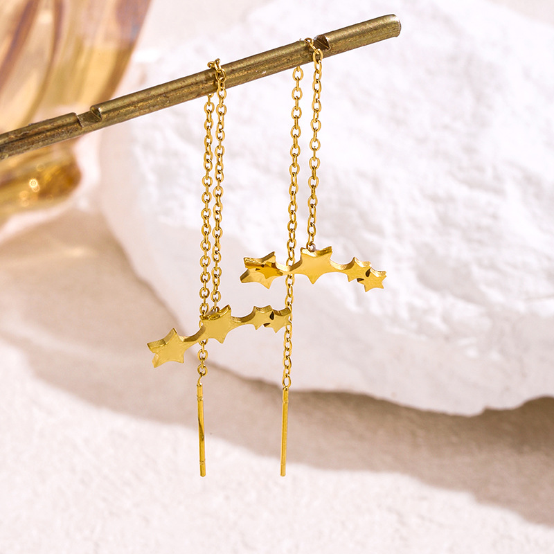 Ear Stud with Star Tassels(图1)